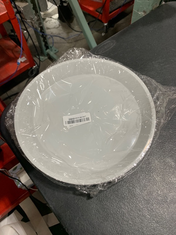 Photo 1 of VUWEZ 6 Pack of 12 inch Plant Saucer, Plastic Plant Saucer 12" Round, Plant Saucers for Indoors, Plant Water Tray, Plant Trays for Pots, Planter Tray, Plant Saucers for Planter 11-13" (12", White)