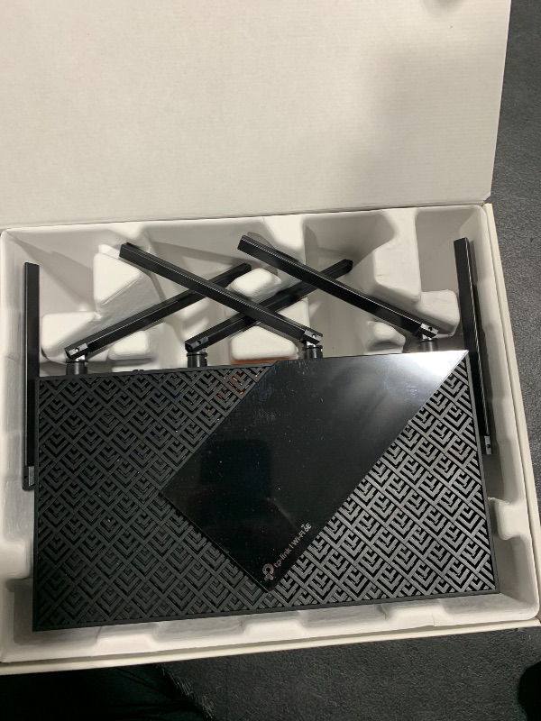 Photo 1 of TP-Link AXE5400 Tri-Band WiFi 6E Router (Archer AXE75)- Gigabit Wireless Internet Router, ax Router for Gaming, VPN Router, OneMesh, WPA3, Black