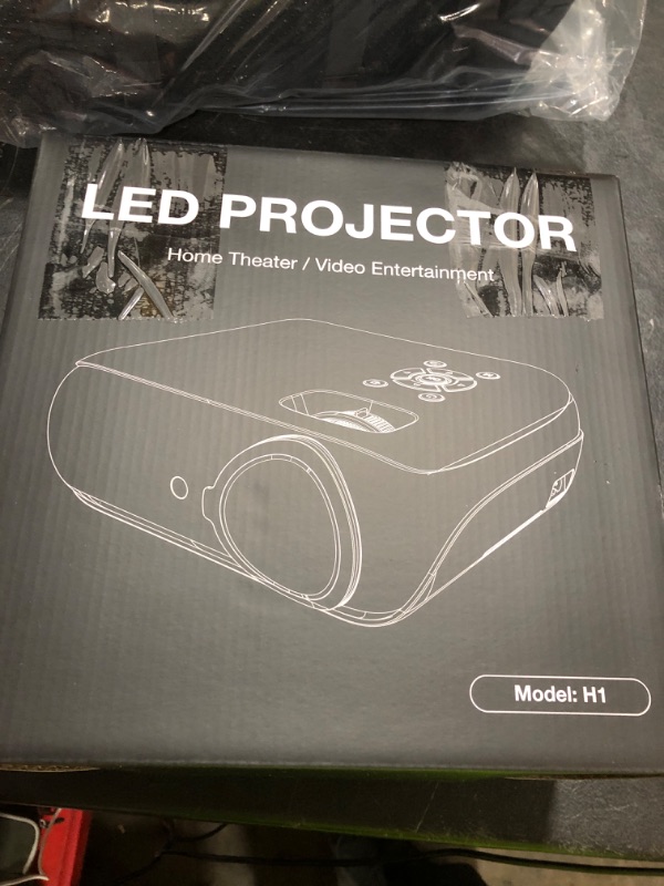 Photo 1 of HAPPRUN Native 1080P Bluetooth Projector, Full HD Portable Outdoor Movie Projector with Built-in Speaker, Compatible with Smartphone, HDMI, USB, AV, Fire Stick, PS5 for Home, Bedroom, Outdoor Use