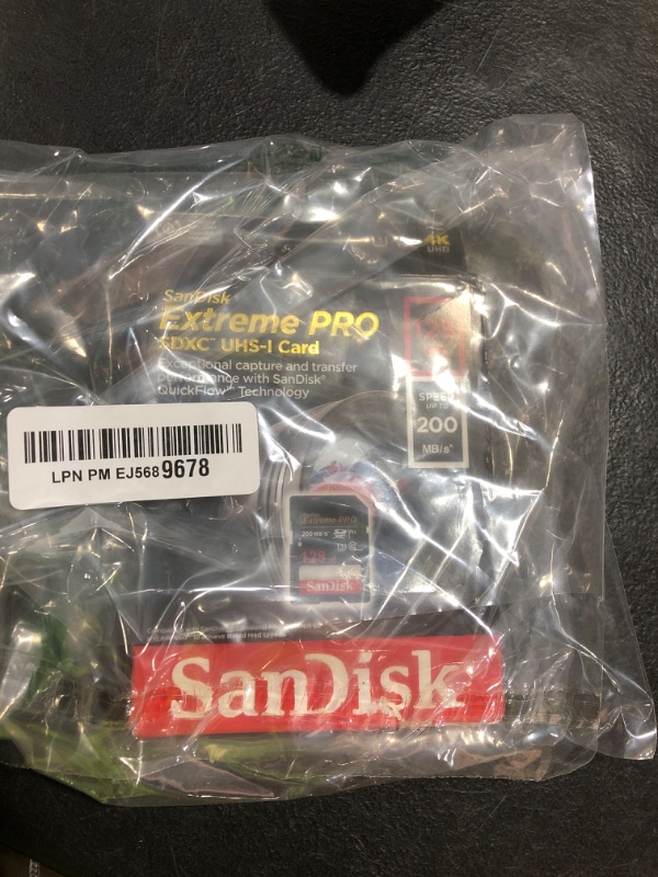 Photo 1 of [Older Version] SanDisk 128GB Extreme PRO SDXC UHS-I Card - C10, U3, V30, 4K UHD, SD Card - SDSDXXY-128G-GN4IN