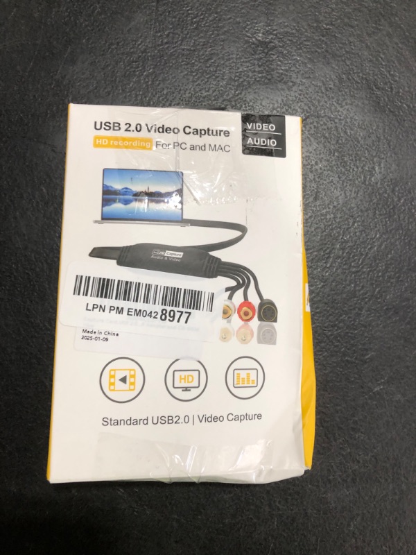 Photo 1 of Hdiwousp VHS to Digital Converter, USB 2.0 Video Audio Capture Card Convert Analog Old VHS Mini DV Hi8 DVD VCR to Digital Converter for Mac/Windows 2000/10/8/7/Vista/XP