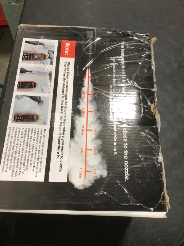 Photo 1 of Steam Cleaner,15s Heat-Up,1.6L Tank,3-Level Adjustable Handle,2500W Steamer for Cleaning,Portable Steamer for Cleaning with 16PCS Accessories,Steam Cleaner for Home,Car,Dirt,Grease,Grout,Tile,Couch