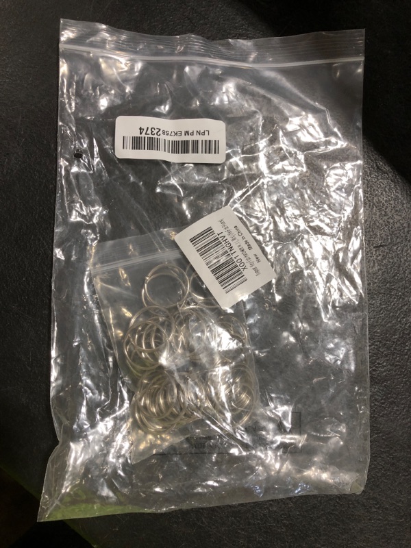 Photo 1 of 100PCS Swivel Snap Hooks with Key Rings, Premium Metal Swivel Lobster Claw Clasps Assorted Sizes (Large, Medium, Small) for Keychain Clip Lanyard, Jewelry Making, Crafts, Silver