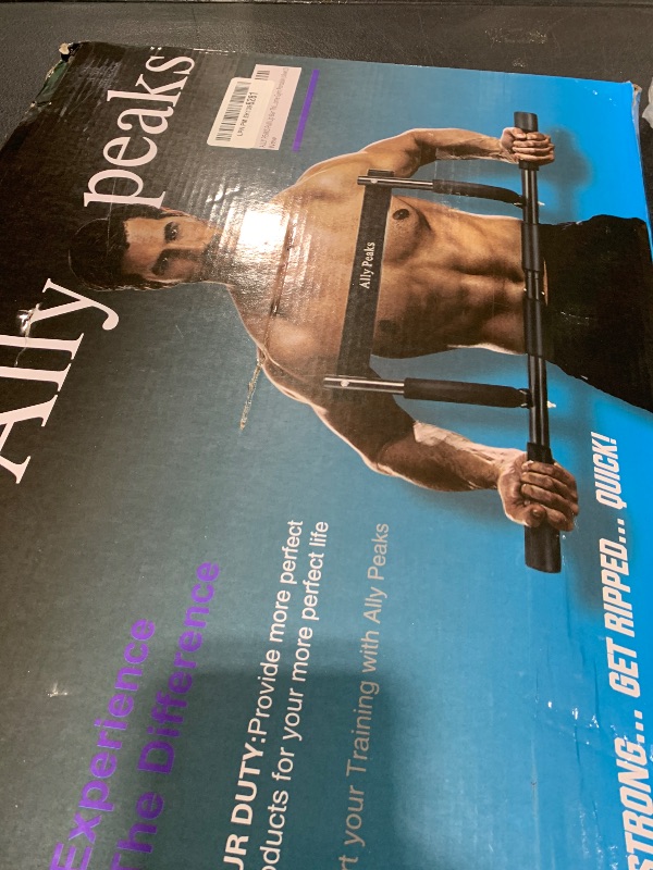 Photo 1 of ALLY PEAKS Pull Up Bar Thickened Steel Pipe Super Heavy Duty Steel Frame Upper Workout Bar| Multi-Grip Strength for Doorway | Indoor Chin-Up Bar Fitness Trainer for Home Gym Portable (silver2)