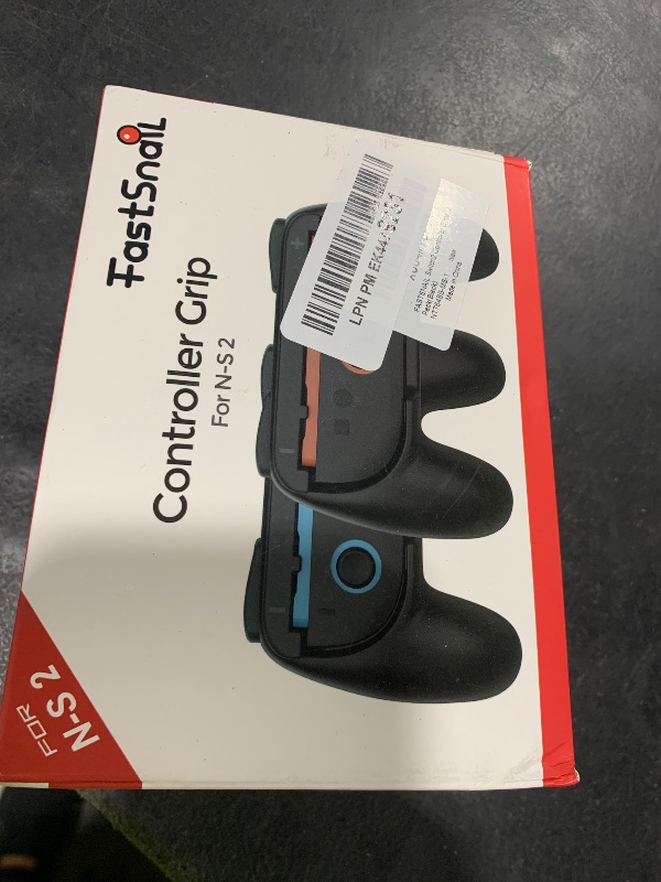 Photo 1 of FASTSNAIL Grips for Nintendo Switch 2 (2025) for Joy-Con 2, Wear-Resistant & Anti-Slip Switch2 Controllers Grips Handle Kit, Switch Holder Accessories for NS2 JoyCon2 (Black Black)