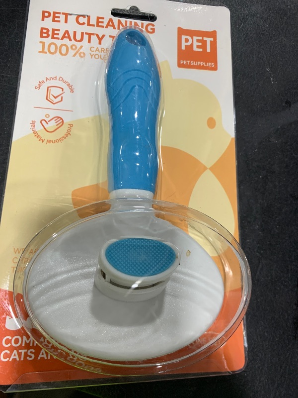 Photo 1 of Cat Self Cleaning Slicker Brush, Pets Skin Friendly Grooming Brushes for Shedding Dogs Cats Hair Easy to Remove Loose Undercoat with Long or Short Hairs Pet Massage Tool All Hair Type - UPGRADED