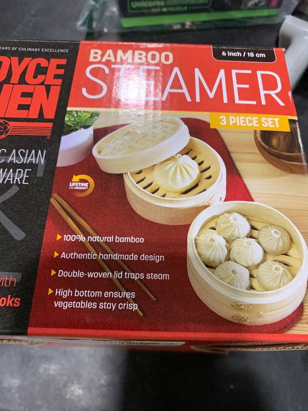 Photo 1 of Joyce Chen 2-Tier Bamboo Steamer Baskets, 6-Inch