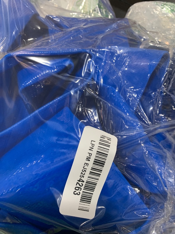 Photo 1 of 2" x 50 ft Discharge Hose for Swimming Pools, Heavy Duty PVC Lay Flat Water Backwash Hose,Durable Pool Drain Hose with Aluminum Pin Lug Fittings for Water Pump And Filters