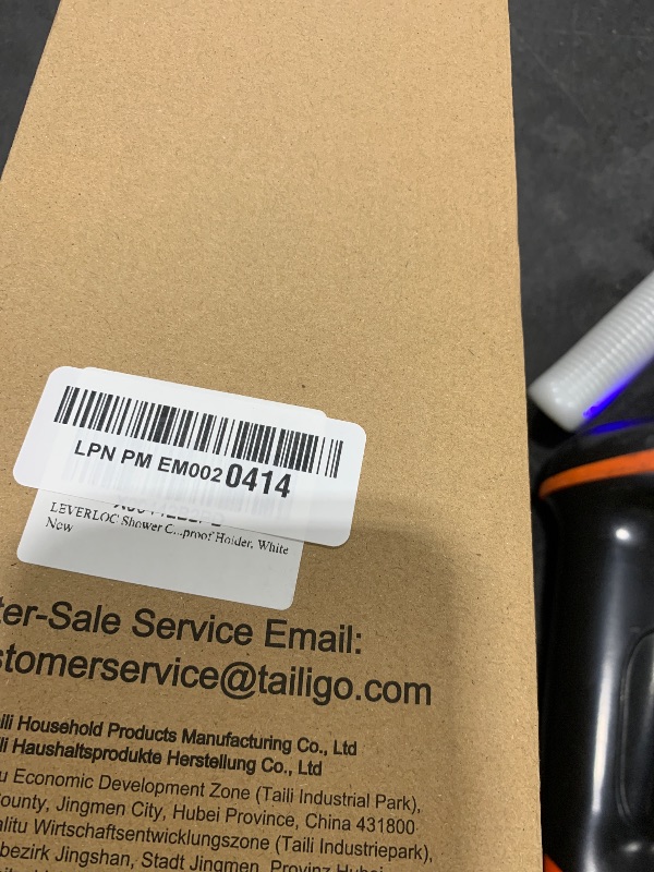 Photo 1 of LEVERLOC Shower Caddy Suction Cup, Shower Organizer Removable Bathroom Shelf, Storage Suction Powerful Max Hold 22lbs Bathroom Caddy Waterproof Holder, White