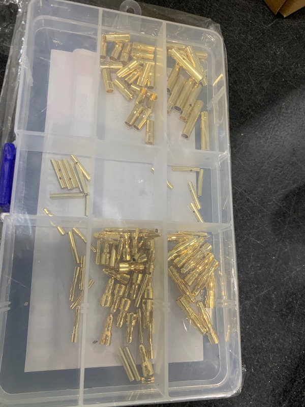 Photo 1 of 100PCS 2mm 3.5mm 4mm Female Male Gold Banana Bullet Connector Plug for RC Battery ESC Motor Wire Plug