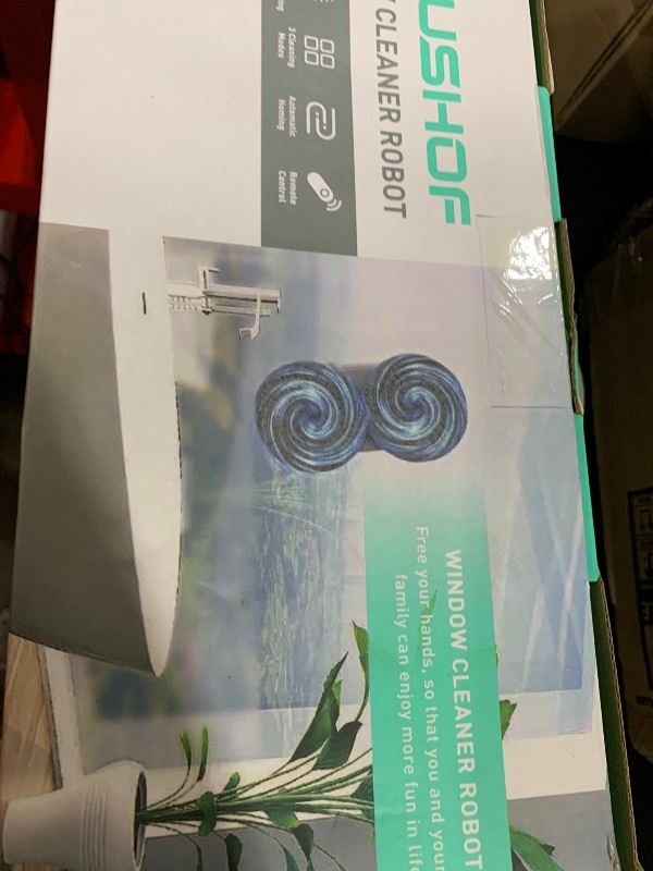 Photo 1 of HAUSHOF Robot Window Cleaner with 3800Pa Suction, Auto Water Spray, AI Path Planning & Edge Detection, Remote Control for High-Rise Window, Glass Door