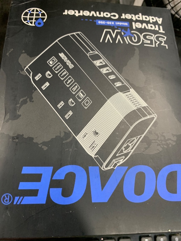 Photo 1 of DOACE 220v to 110v Voltage Converter US to Europe: 350W 220 to 110 Voltage Converter for European Travel - International Power Adapter Plug Combo Step Down Transformer White