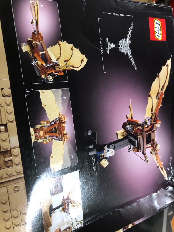 Photo 1 of LEGO Icons Leonardo da Vinci's Flying Machine DIY Kit - Ornithopter Building Set for Adults, Ages 18+ - Craft for Home or Office Decor with Display Stand - Gift Idea - 10363