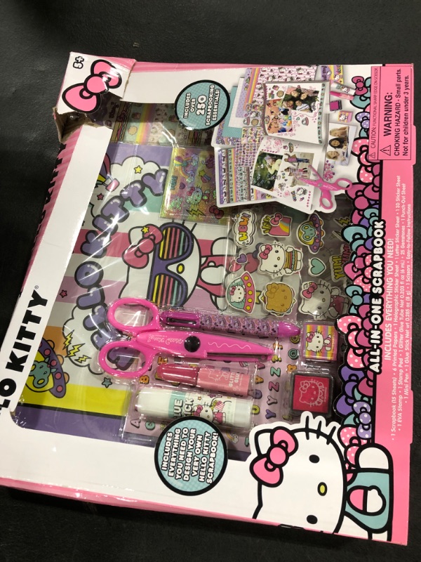 Photo 1 of Hello Kitty All-in-One DIY , Design Your Own Scrapbook with Over 250 Essentials, Great Hello Kitty Toys for Weekend Activity, Photo & Keepsake Album for Kids Ages 5, 6, 7, 8, 9, Small, Multicolor
