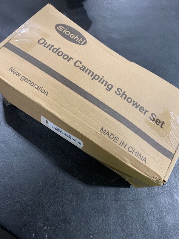 Photo 1 of Portable shower for camping, 6000mAh Camping Shower with LED Display, Camp Shower with 5 Gallons Collapsible Bucket, portable camping shower with 3 Spray Modes for Hiking, Travel, Car, Pet