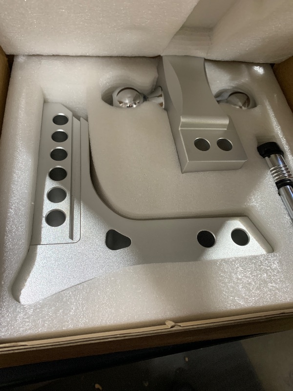 Photo 1 of Tlvuvmo Adjustable Trailer Hitch -6 Inch Drop Hitch (Fits 2-Inch Receiver), 21,500 LBS GTW Heavy Duty Aluminum Tow Hitches, (2'' & 2-5/16'') Chrome Steel Tow Balls & 2 Anti-Theft Locks