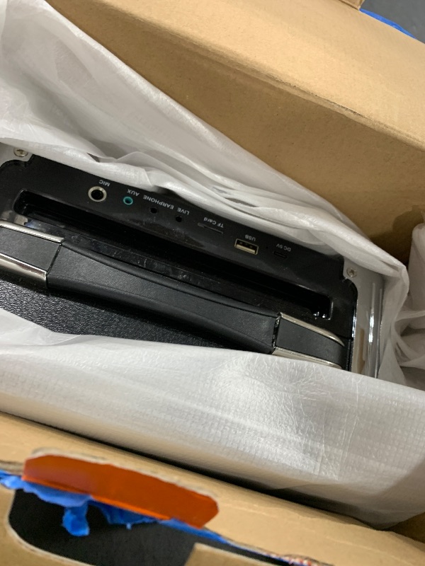 Photo 1 of Karaoke Machine with 2 Microphones: HWWR Portable Karaoke Machine for Adults Kids, Party Bluetooth Speaker with Bass/Treble Adjustment, PA System with Remote Control/LED Lights, Support REC/USB/AUX