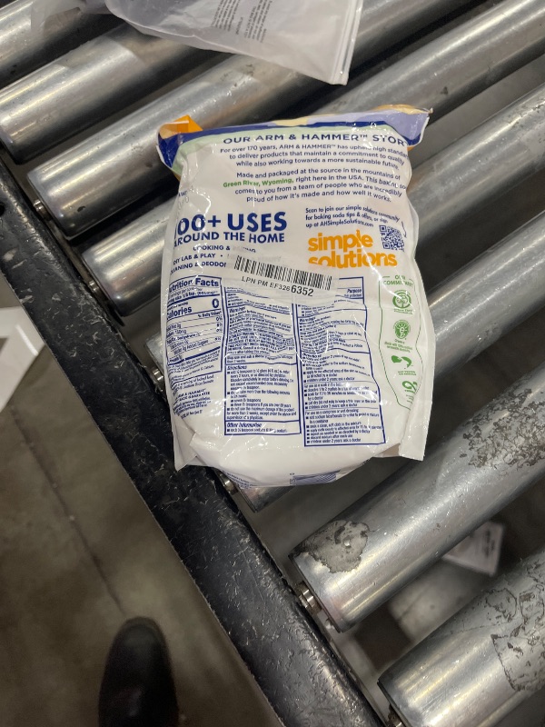 Photo 1 of ARM & HAMMER Baking Soda Made in USA, Ideal for Baking, Pure & Natural, 2.7lb Bag