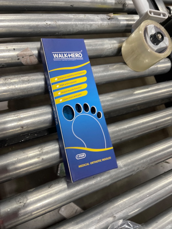 Photo 1 of Inserts Relieve Plantar Fasciitis - Flat Feet Insoles Arch Supports, Orthotic Insoles for Foot Pain Arch Pain Reduce Muscle Fatigue Absorb Shock (Mens 5-5 1/2 | Womens 7-7 1/2)