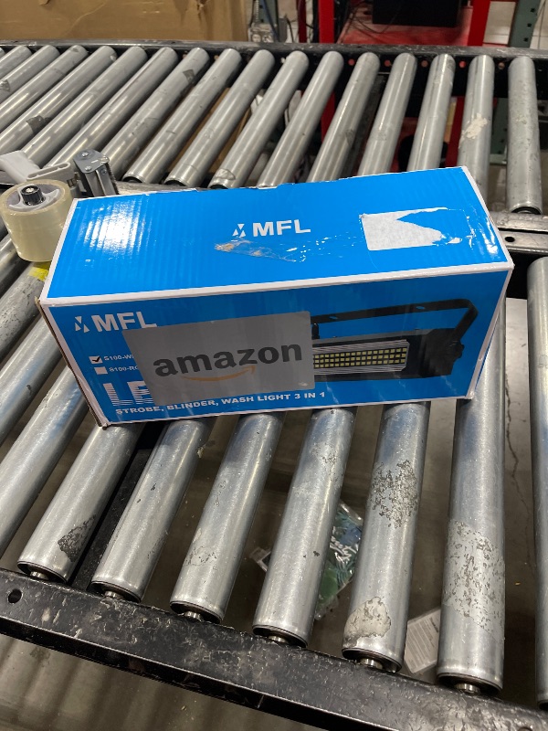 Photo 1 of MFL. S100 132-LED Strobe Lights White bright Stage Lighting Strobe Blinder and Wash Light DJ Disco Lights Sound Activated Modes DMX control All in One for Party Stage Live Concert