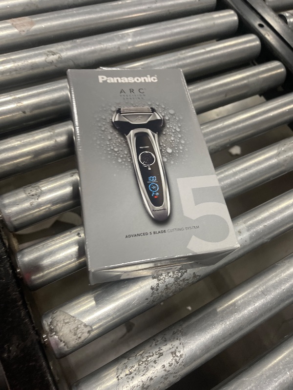 Photo 1 of Panasonic ARC5 Electric Razor for Men with Pop-Up Trimmer, Wet/Dry 5-Blade Electric Shaver with Intelligent Shave Sensor and Multi-Flex Pivoting Head – ES-LV65-S (Silver)