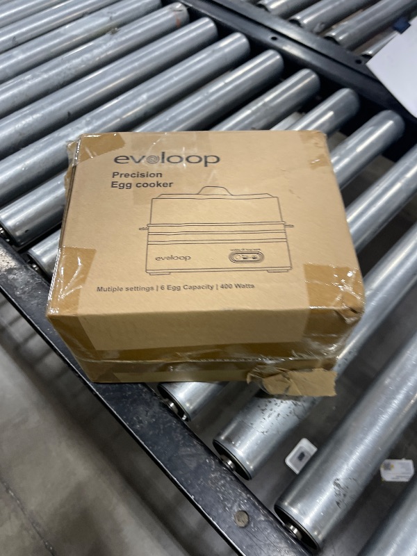 Photo 1 of Evoloop Rapid Egg Cooker Electric 6 Eggs Capacity, Soft, Medium, Hard Boiled, Poacher, Omelet Maker Egg Poacher With Auto Shut-Off, BPA Free