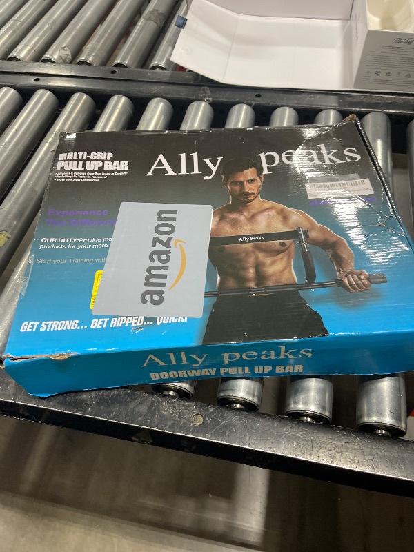 Photo 1 of ALLY PEAKS Pull Up Bar Thickened Steel Pipe Super Heavy Duty Steel Frame Upper Workout Bar| Multi-Grip Strength for Doorway | Indoor Chin-Up Bar Fitness Trainer for Home Gym Portable (silver2)
