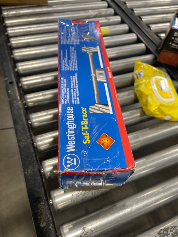 Photo 1 of Westinghouse Lighting 0101000 4 Teeth with Locking Screw Saf-T Support Brace with Box 1-1/2 Inch 15.5 Cubic-Inch