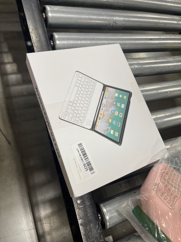 Photo 1 of kenke Keyboard Case for iPad 9th Generation 10.2 inch, Touchpad Detachable Wireless Bluetooth Keyboard Soft TPU Back Case with Pencil Holder for iPad 9th/8th/7th Gen 2021/2020/2019 Model, Purple