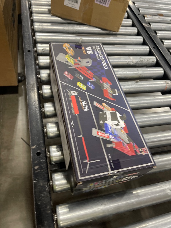 Photo 1 of Carrier Truck Race Track Kids Toys, Foldable 3 Layer Toddler Track Playset, Toy Truck Transport Car Carrier & 8 Race Cars, Truck Car Toddlers Toys Xmas Gifts for Age 3 4 5 6+ Years Old Boys Girls