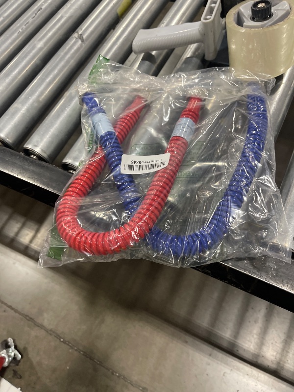 Photo 1 of 2Pack, Hot & Cold Water Heater Hose 3/4" FIP x 3/4"FIP x 24" Length, Flexible Stainless Steel Corrugated Water Line Connector- Red & Blue