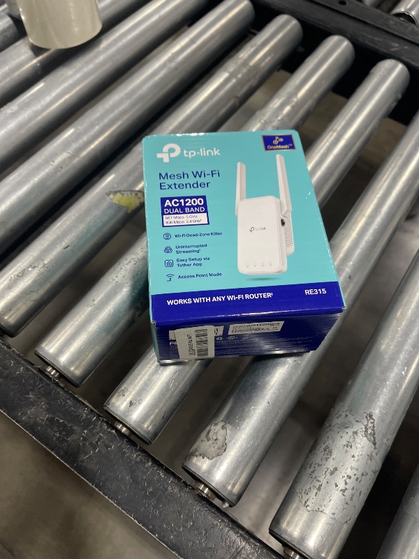 Photo 1 of TP-Link AC1200 WiFi Extender, 2025 Wirecutter Best WiFi Extender, 1.2Gbps home signal booster, Dual Band 5GHz/2.4GHz, Up to 1600 Sq.ft and 32 Devices, EasyMesh Compatible, One Ethernet Port (RE315)