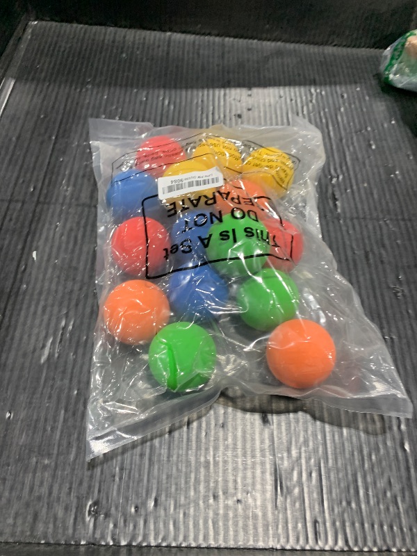Photo 1 of Hiboom 15 Pack Natural Rubber Tennis Balls for Dogs Catching Pet Dog Balls for Fetch Training 2.4 Inch Interactive High Bounce and Floatable pet Toy for Park Beach Gift(Colorful)