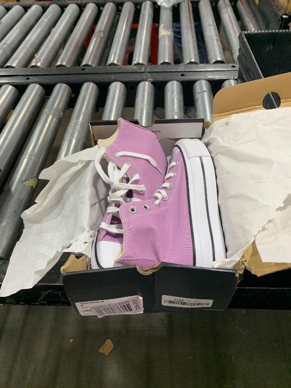 Photo 1 of STOCK PHOTO FOR REFERENCE - Converse Women's Chuck Taylor All Star Lift Platform Sneakers, Classic Amethyst/White/Black, 6 Medium US