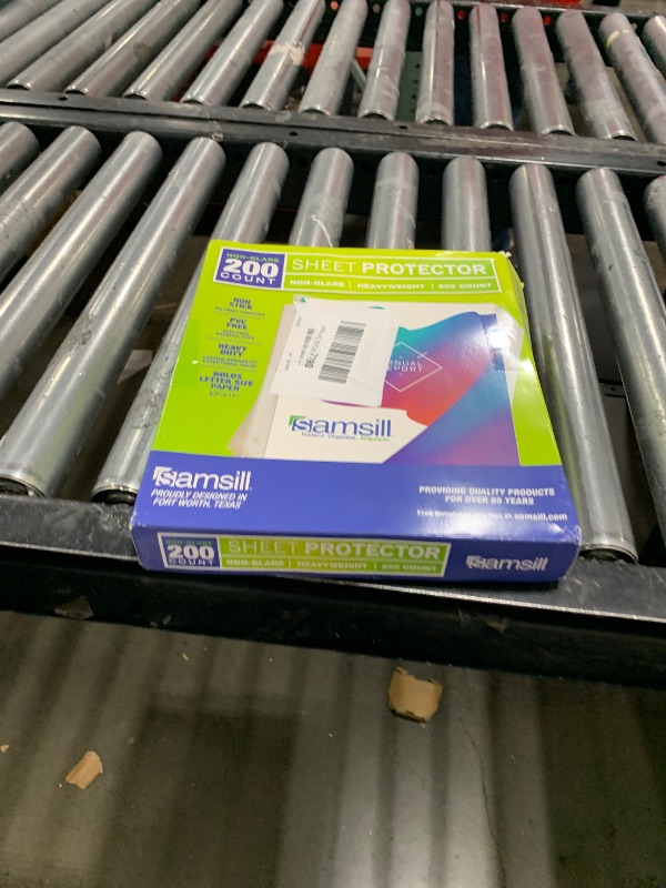 Photo 1 of Samsill 200 Pack Heavy Duty Sheet Protectors, Non-Glare, 8.5x11 Inch Page Protectors for 3 Ring Binder, Letter Size Protectors, Reinforced Holes, Non-Glare Protector, Top Loading, Acid Free