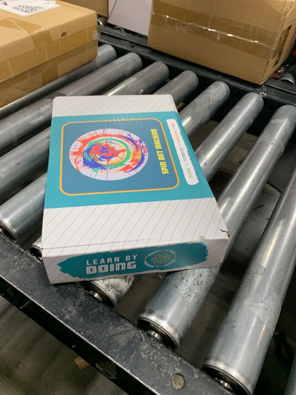 Photo 1 of DIY Spin Art Machine Kit for Kids - Build Your Own Motorized Splatter Art Device from Scratch - Arts and Crafts Gift and STEM Toy for Girls and Boys Ages 6, 7, 8, 9 and Up