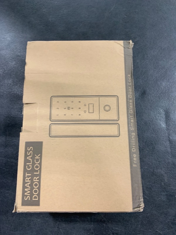 Photo 1 of Swokely Smart Lock Glass Door Lock WiFi Remote Unlocking TY APP Fingerprint Password IC Card Mechanical Key Unlocking Methods Door Lock Interchangeable Lock Body Direction for 10-12mm Thickness