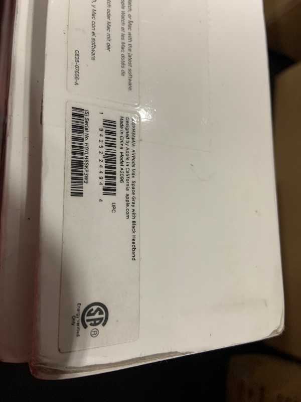 Photo 1 of Apple AirPods Max Wireless Over-Ear Headphones, Active Noise Cancelling, Transparency Mode, Personalized Spatial Audio, Dolby Atmos, Bluetooth Headphones for iPhone – Space Gray