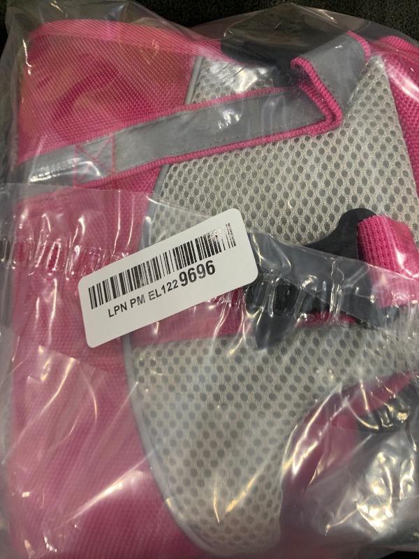 Photo 1 of Queenmore Dog Life Vest for Swimming, Adjustable High Visibility Dog Life Jacket with Superior Buoyancy and Rescue Handle, Pink, S