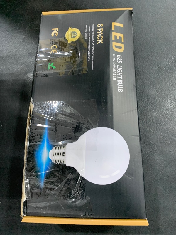 Photo 1 of hansang 8 Pack Vanity Light Bulbs 4000K Natural Daylight G25 LED Bulb E26 Base, Globe 60W Incandescent Equivalent, Vanity Mirror Round Light Bulbs for Bathroom, 500LM, Non-Dimmable