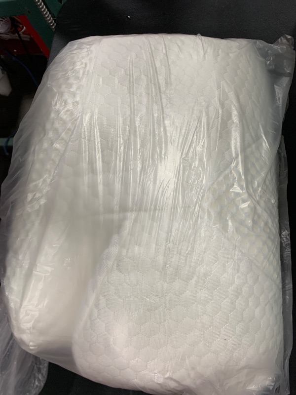 Photo 1 of Elviros Cervical Memory Foam Pillows for Neck and Shoulder Pain, Ergonomic Orthopedic Sleeping Support Pillow for Side Sleepers, Back and Stomach Sleepers (Soft)