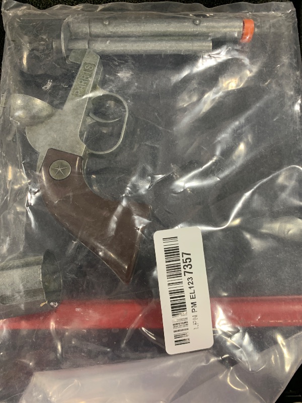 Photo 1 of PARRIS CLASSIC QUALITY TOYS EST. 1936 Big Tex Cowboy Collection Cap Pistol and Holster Set for Cosplay, 10 3/4" Long, Die-Cast Metal, 12-Shot Action
