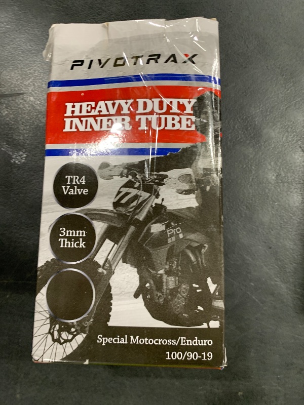 Photo 1 of PIVOTRAX-100/90-19 (4.10 X 19) Heavy Duty Motorcycle Tube - 3mm Thick - TR4