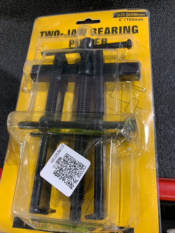 Photo 1 of Two Jaw Bearing Gear Puller, Bearing Gear Puller Tool kit, Twin Legs Bearing Gear Puller Remover Hand Tool Removal Kit, for Automotive Flywheel, Motorcycle Wheel, Machine Bearing(6inch?55 * 90?)