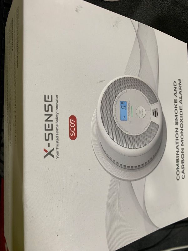 Photo 1 of X-Sense 10-Year Battery Combination Smoke Carbon Monoxide Alarm Detector with Large LCD Display (Standalone Model)