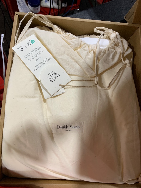 Photo 1 of Double Stitch Cotton Tencel Duvet Cover Queen - Cooling Duvet Cover Set Queen Size, Crisp, Breathable & Smooth for Hot Sleepers, Luxury Hotel Collection Bedding Set, 90" x 90", Bright White