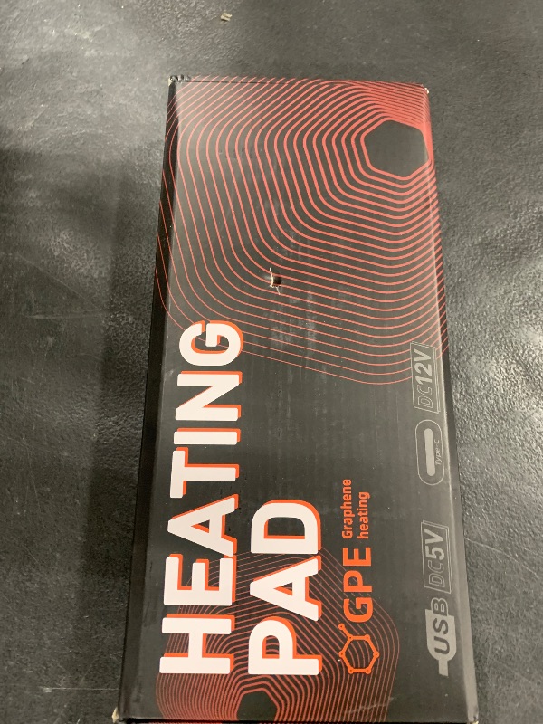 Photo 1 of 12V Heating Pad for Back, Neck, Period Cramps Pain Relief,USB C Heating Pad with 2hrs Auto Shut Off, 3 Heating Levels,Moist Infrared Heating Pads,11.8" x23.6”?No Built-in Battery?