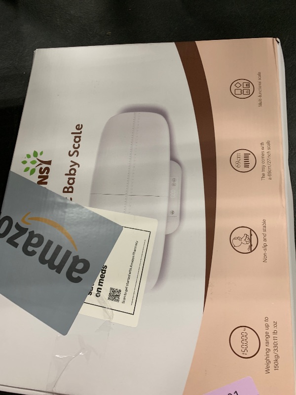 Photo 1 of Baby Scale, Multifunctional Baby Weight Scale, Pet Scale for Puppy, Cat, Adult Scale Up to 330lbs, Accurate Digital Scale with Hold Function, 27-inch Height Measurement, 5 Units, LED Screen
