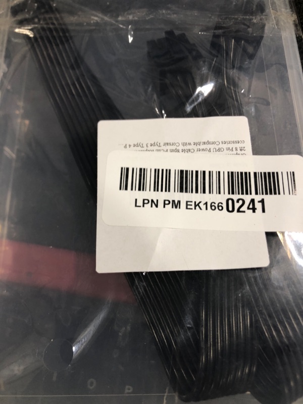 Photo 1 of Graphics Card Power Cable for Corsair, Total Length 2ft 8 Pin GPU Power Cable 8pin PCIE Replacement Accessories Compatible with Corsair Type 3 Type 4 PSU Not for EVGA PSU(Black)