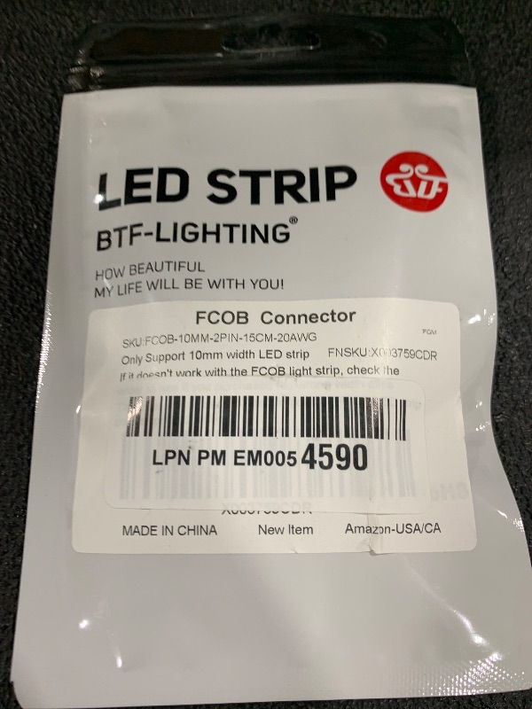 Photo 1 of BTF-LIGHTING FCOB COB 10mm 0.39in Connector Kit 14pcs Transparent Connector 5pcs 15cm Long 20AWG Extension Wires for Non-Wired Gapless Solderless,FCOB 2 pin v+ v- Single Color Strip Corner Connection